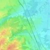 Mappa topografica Le Bouscaut, altitudine, rilievo