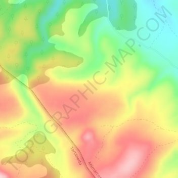 Mappa topografica La Castilleja, altitudine, rilievo