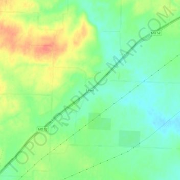 Mappa topografica Lewis, altitudine, rilievo
