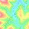 Mappa topografica Oliverea, altitudine, rilievo