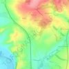 Mappa topografica Peusec, altitudine, rilievo