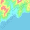 Mappa topografica Ditawini, altitudine, rilievo