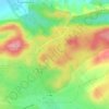 Mappa topografica Aven-grotte de la Baume Saigner, altitudine, rilievo