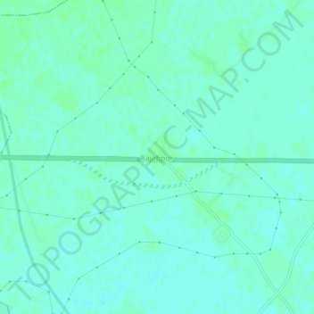 Mappa topografica Rajabpur, altitudine, rilievo