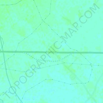 Mappa topografica Rajabpur, altitudine, rilievo