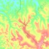 Mappa topografica Damba, altitudine, rilievo