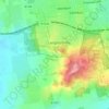 Mappa topografica Langdon Hills, altitudine, rilievo
