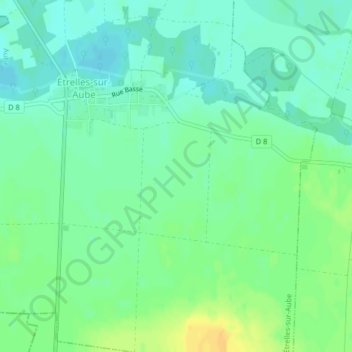 Mappa topografica Grand Duc, altitudine, rilievo