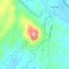 Mappa topografica Currahee Mountain, altitudine, rilievo