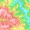 Mappa topografica La Sauclière, altitudine, rilievo