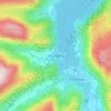 Mappa topografica Glenridding, altitudine, rilievo