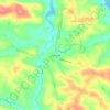 Mappa topografica Brownsville, altitudine, rilievo