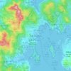 Mappa topografica 西貢, altitudine, rilievo