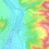 Mappa topografica Le Crouas, altitudine, rilievo