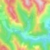 Mappa topografica Le Chaumeil, altitudine, rilievo
