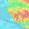 Mappa topografica Pastissey, altitudine, rilievo