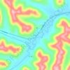 Mappa topografica Charters, altitudine, rilievo