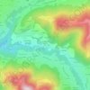 Mappa topografica Les Champs d'Arce, altitudine, rilievo