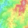 Mappa topografica Les Terrasses, altitudine, rilievo