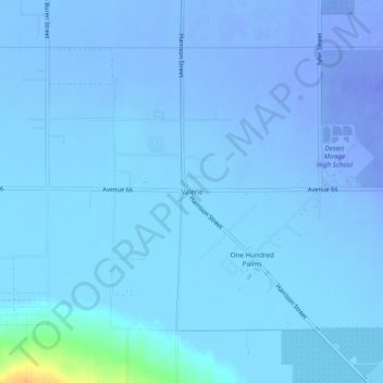 Mappa topografica Valerie, altitudine, rilievo