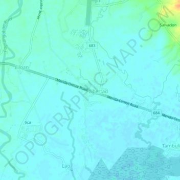 Mappa topografica Seguinon, altitudine, rilievo