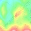 Mappa topografica Burton Hill, altitudine, rilievo