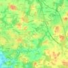 Mappa topografica Kerguero, altitudine, rilievo