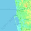 Mappa topografica Negombo, altitudine, rilievo
