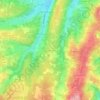 Mappa topografica Grange Huguet, altitudine, rilievo