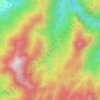 Mappa topografica Palestina, altitudine, rilievo