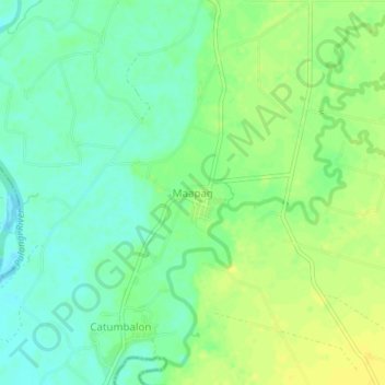Mappa topografica Maapag, altitudine, rilievo