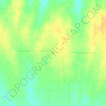 Mappa topografica Ely, altitudine, rilievo