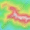 Mappa topografica Parasnath, altitudine, rilievo