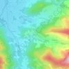 Mappa topografica Contrexard, altitudine, rilievo