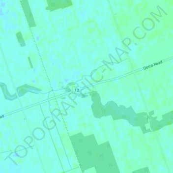 Mappa topografica New Canaan, altitudine, rilievo