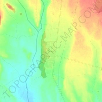 Mappa topografica Pinsoro, altitudine, rilievo
