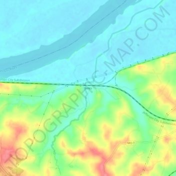 Mappa topografica Boles, altitudine, rilievo