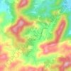 Mappa topografica Caetés, altitudine, rilievo