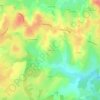 Mappa topografica Veaumas, altitudine, rilievo