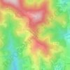 Mappa topografica Col du Chêne, altitudine, rilievo