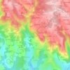 Mappa topografica Les Carrirères, altitudine, rilievo