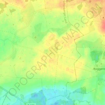 Mappa topografica Groß Voigtshagen, altitudine, rilievo