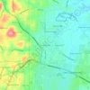 Mappa topografica Cloud Springs, altitudine, rilievo
