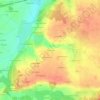 Mappa topografica L'Auberdière, altitudine, rilievo