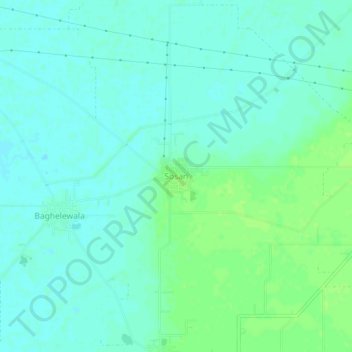 Mappa topografica Sosan, altitudine, rilievo