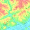 Mappa topografica Finley Park, altitudine, rilievo