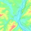 Mappa topografica Dauberville, altitudine, rilievo
