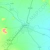 Mappa topografica Nampur, altitudine, rilievo