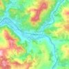 Mappa topografica Pontassieve, altitudine, rilievo