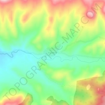 Mappa topografica Karaköy, altitudine, rilievo